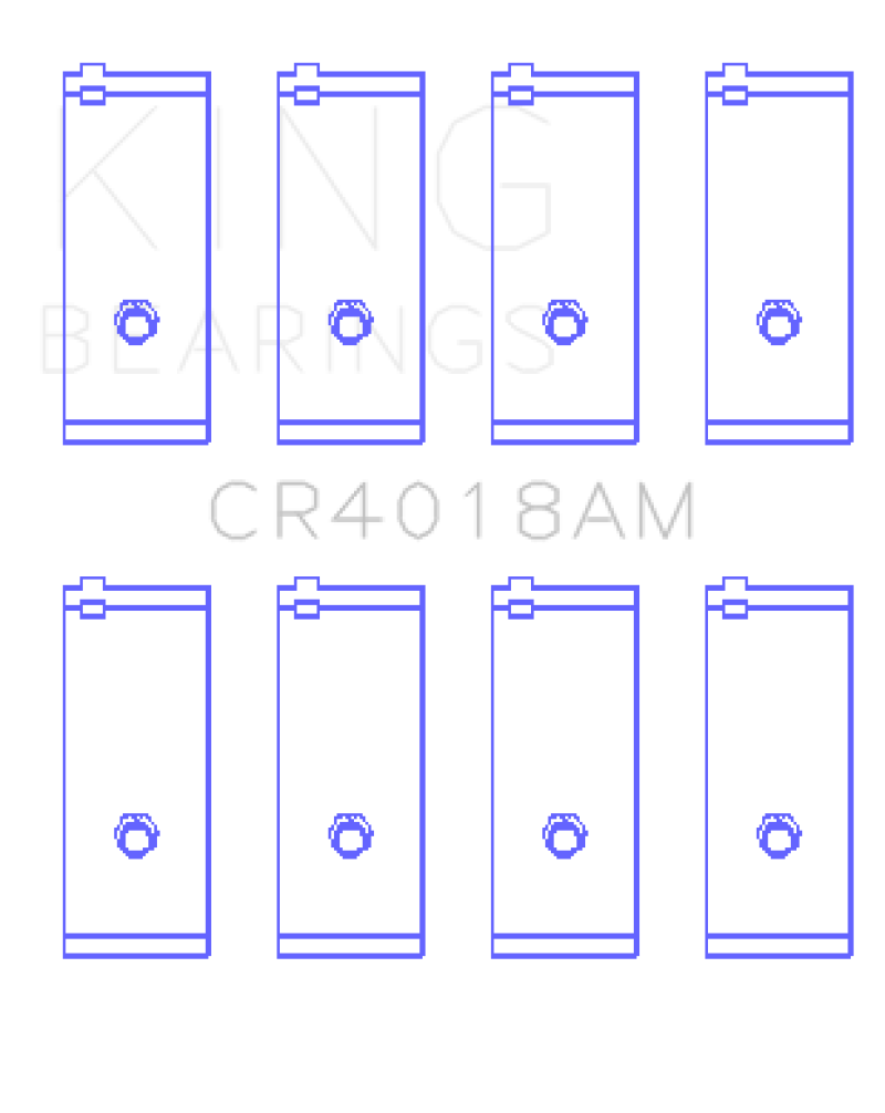King Toyota 1S/4S/2SELC/3SFE/3SGELC (Size STD) Connecting Rod Bearing Set - CR4018AM