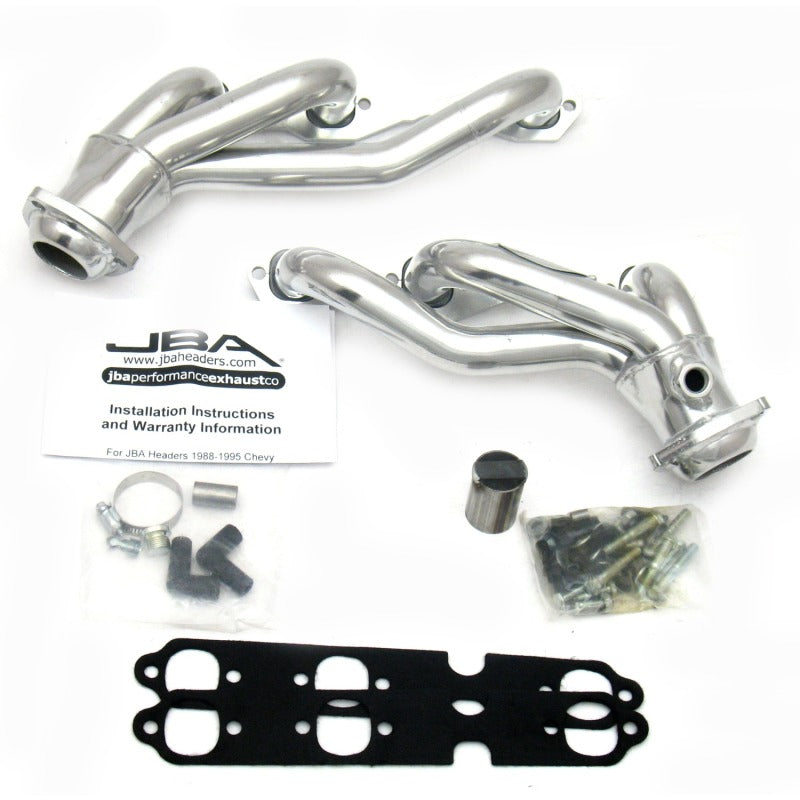 JBA 88-95 GM Truck 4.3L V6 w/o A.I.R. Injection 1-1/2in Primary Silver Ctd Cat4Ward Header - 1840SJS
