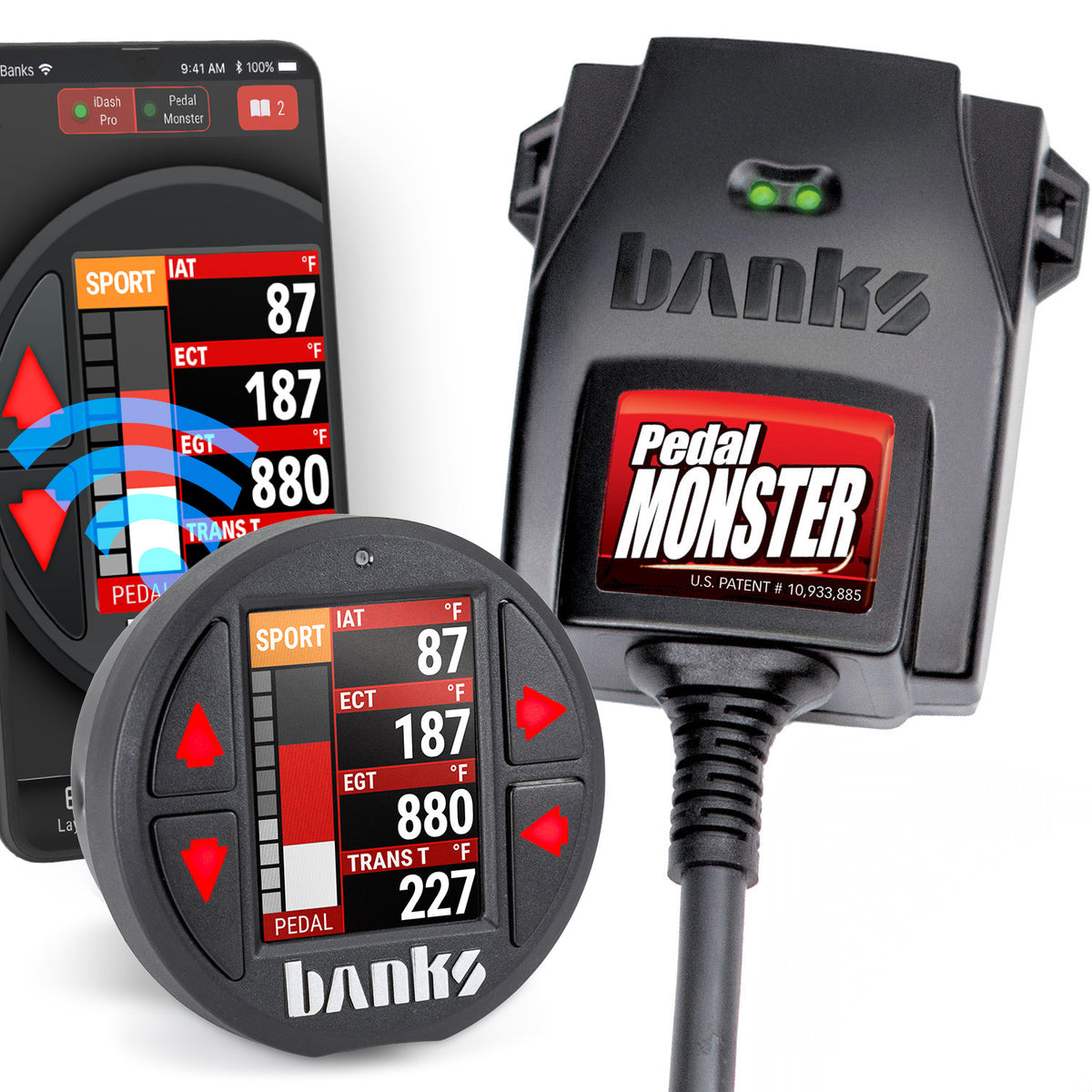 Banks Power Pedal Monster Kit Sumitomo TS 025 Sealed Series 6-Way CONFIG 1 PM-05 With iDash Pro - 64327-P