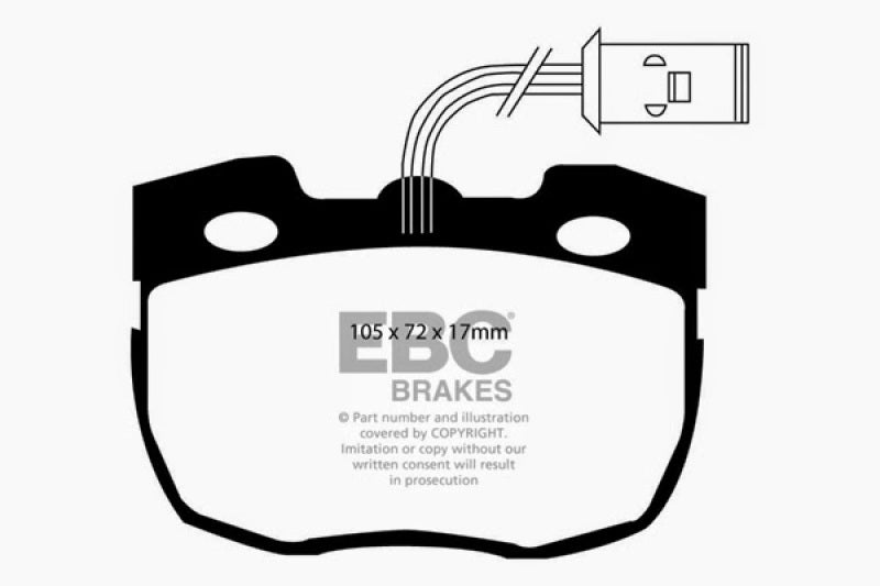 EBC 95-96 Land Rover Discovery (Series 1) 3.9 Ultimax2 Front Brake Pads - UD520