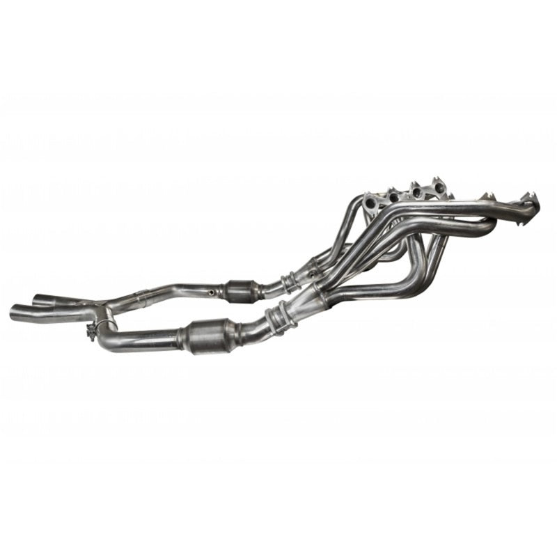 Kooks 05-10 Ford Mustang GT Manual 1 5/8in x 2 1/2in SS Long Tube Headers and OEM Catted SS X Pipe - 1131H020