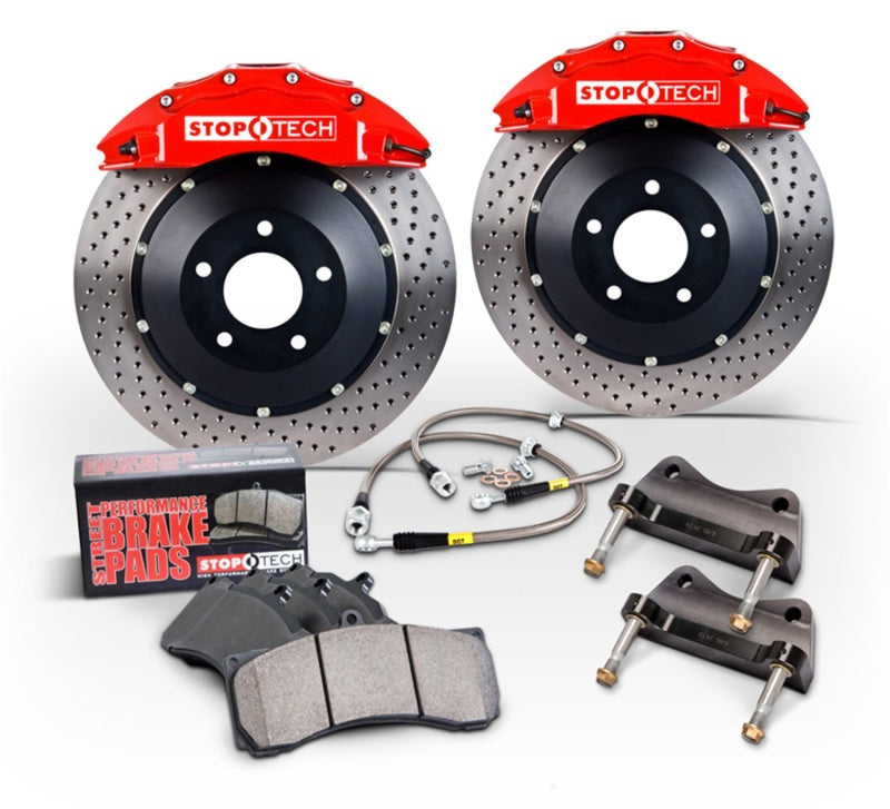 StopTech 89-05 Mazda Miata Front BBK w/ STR-42 Calipers Slotted 280x20.6mm Rotors - 83.552.GY00.R7