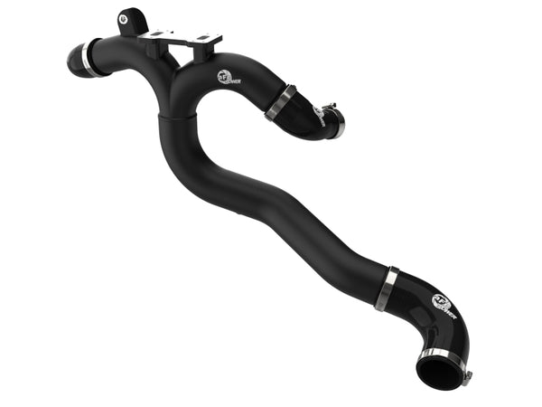 aFe 19-26 Genesis G70 V6 3.3L (tt) BladeRunner Aluminum Hot Charge Pipe - Black - 46-20808-B