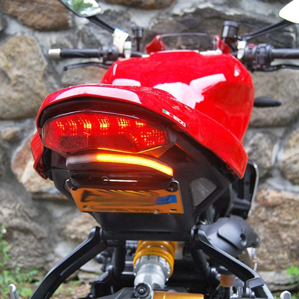 New Rage Cycles 16+ Ducati Monster 1200 R Fender Eliminator Kit Tucked - 1200R-FE-T - front view