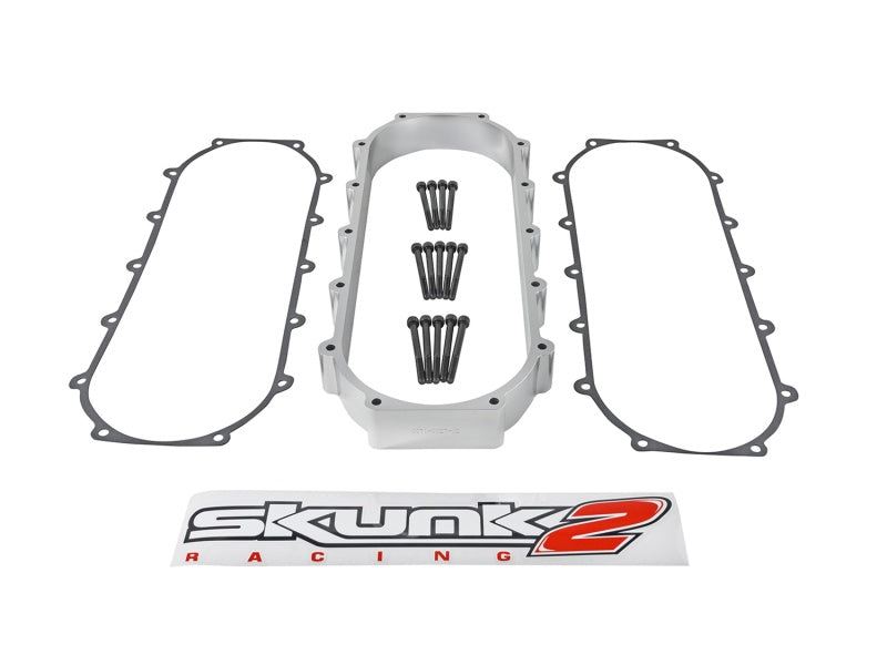 Skunk2 Ultra Series Honda/Acura Silver RACE Intake Manifold 2 Liter Spacer (Inc Gasket &amp; Hardware) - 907-05-9002