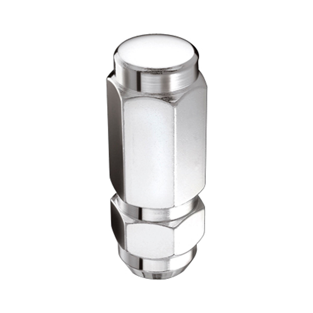 McGard Hex Lug Nut (Cone Seat / Duplex) 9/16-18 / 7/8 Hex / 2.5in. Length (8-Pack) - Chrome - 64806