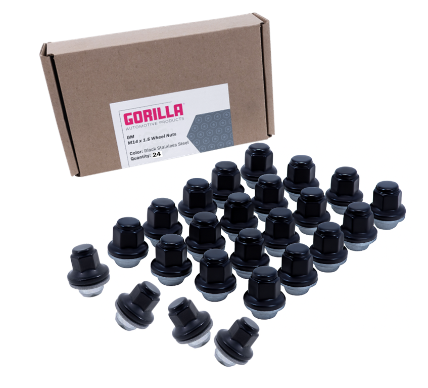 Gorilla Automotive - OE Mag 21mm Hex 14-1.50-ss Blk-24qty - 73148TXXSSB-24
