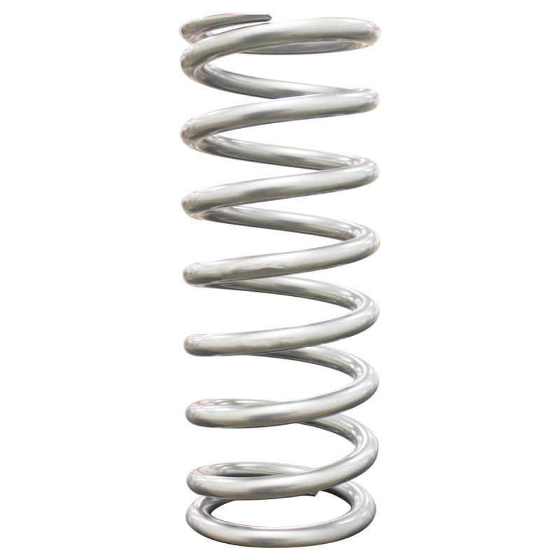 QA1 3-1/2in ID Tapered High Travel Pigtail Spring - 11in Length x 300lbs/in - Silver Powder Coated - 11HTSP300