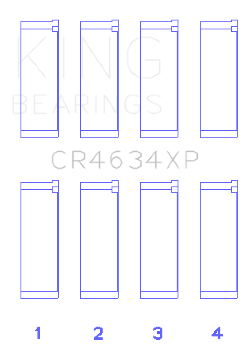 King Hyundai G4KF (Size +0.50) Connecting Rod Bearing Set - CR4634XP0.5