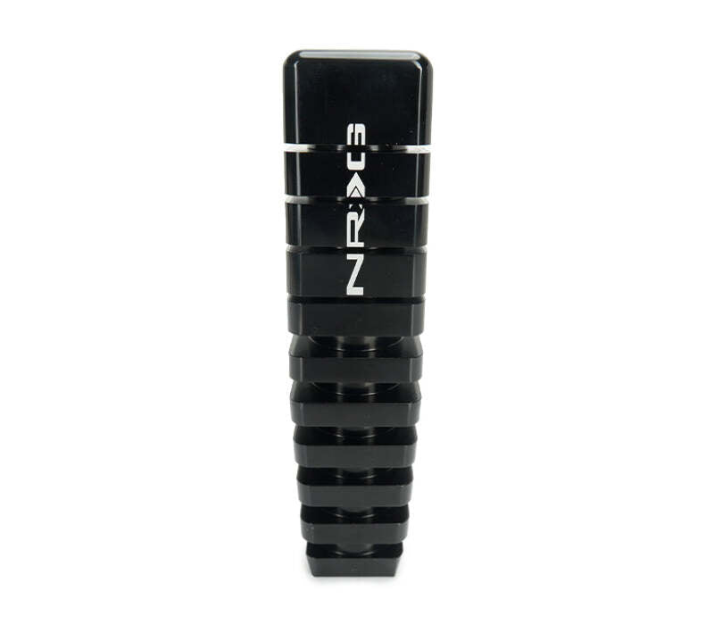 NRG Shift Knob - 20 Year Anniversary Weighted Square Heat Sink Short - Black - SK-450SQ-BKTY - front view
