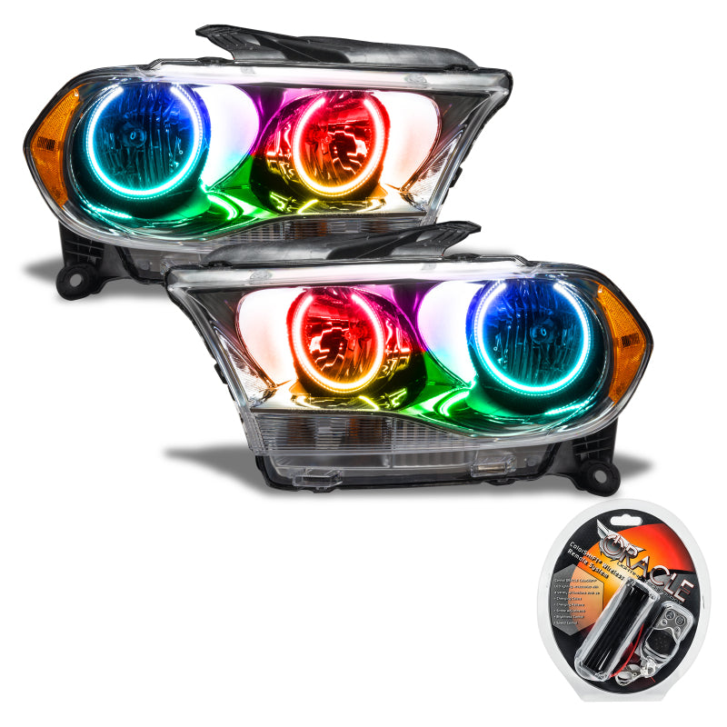 Oracle 11-13 Dodge Durango SMD HL Halogen - Chrome - ColorSHIFT SEE WARRANTY - 7101-330