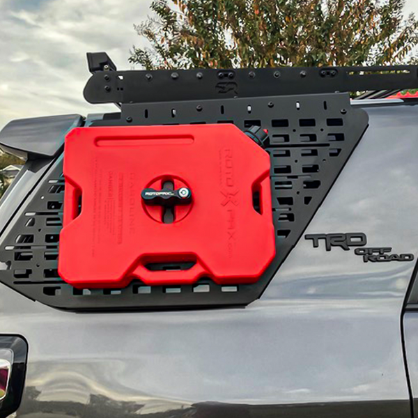 Cali Raised 10-24 Toyota 4Runner T4R 5Gen Exterior Window Molle Panel / Prinsu Rack / Passenger Side - CR4009 - front view