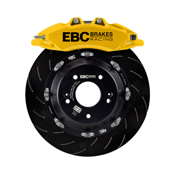 EBC Racing 92-05 BMW 3-Series E36/E46 Yellow Apollo-6 Calipers 355mm Rotors Front Big Brake Kit - BBK047YEL-1 by EBC