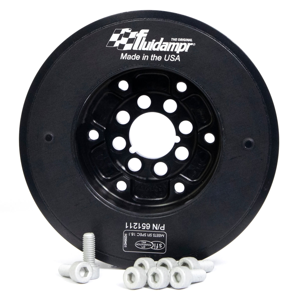 Fluidampr Audi 2.7L Twin Turbo/2.8L and 3.0L V6 Internally Balanced Damper - 651211 for 1995-2005 Audi A6 - front view