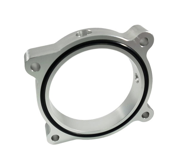Torque Solution Throttle Body Spacer (Silver): Ford Mustang GT 5.0L 2011-2016 - TS-TBS-032 for 2010-2017 Ford Mustang