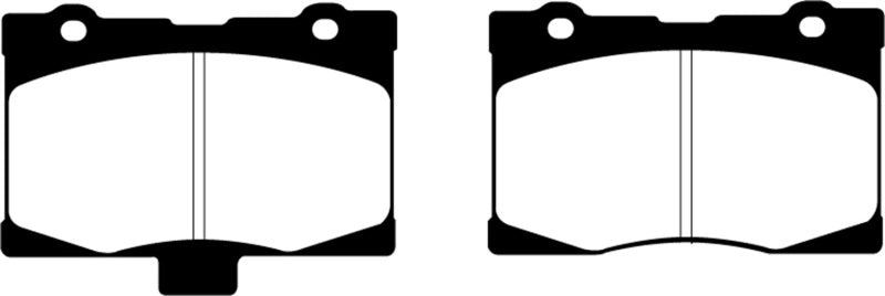 EBC 05-08 Acura RL 3.5 Redstuff Front Brake Pads - DP31735C for 2005-2012 Acura RL - angle view