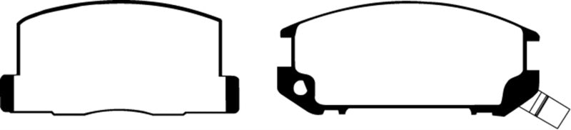EBC 85-90 Toyota MR2 1.6 Yellowstuff Rear Brake Pads - DP4602R