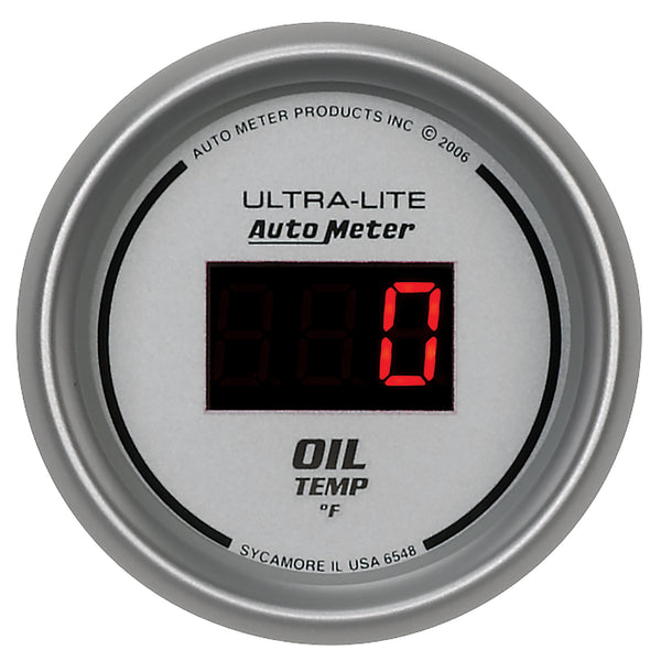 Autometer Ultra-Lite 52MM 0-340 Deg F Digital Oil Temperature - 6548