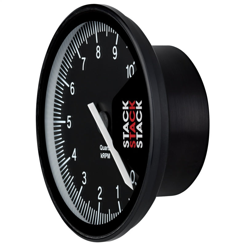 Autometer Stack Professional Action Replay 125mm 0-10K RPM Tachometer - Black - ST430-010