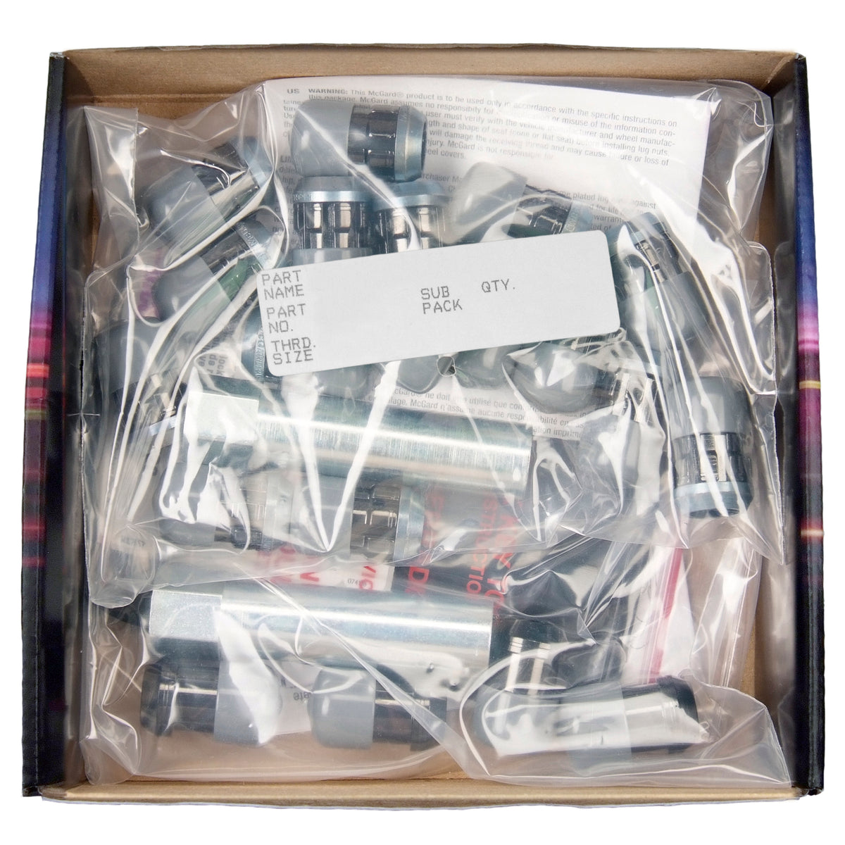 McGard SplineDrive Tuner 5 Lug Install Kit w/Locks & Tool (Cone) M12X1.5 / 13/16 Hex - Blk - 65557BK