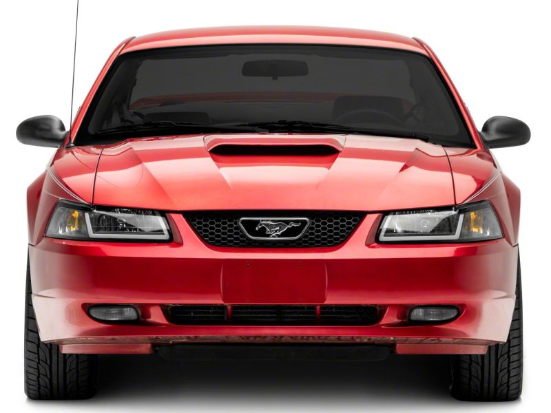 Raxiom 99-04 Ford Mustang Axial Series Headlights w/ LED Bar- Blk Housing (Clear Lens) - 422712