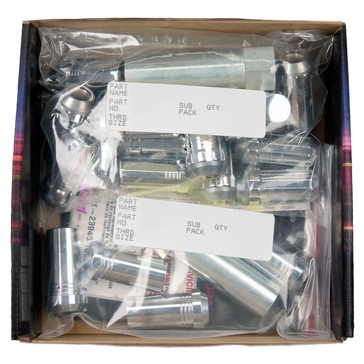 McGard SplineDrive Tuner 6 Lug Install Kit w/Locks & Tool (Cone) M14X1.5 / 22mm Hex - Chrome - 65630