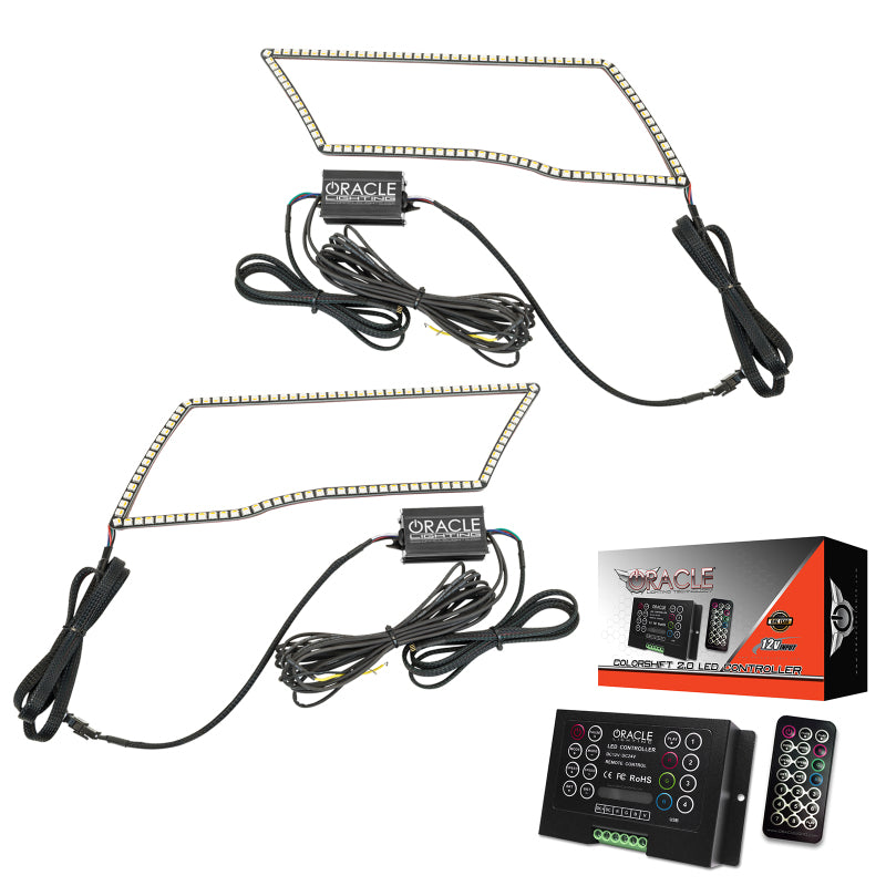 Oracle 09-18 Dodge Ram Switchback Quad Headlight Halo Kit - RGB+A + w/ 2.0 Controller SEE WARRANTY - 1328-333