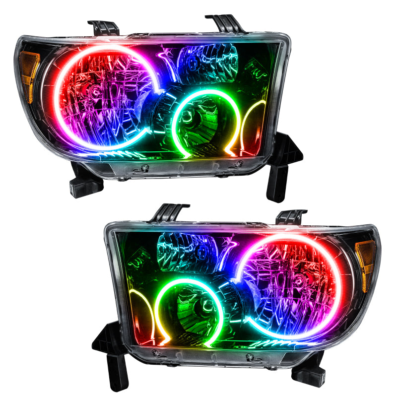 Oracle 07-11 Toyota Tundra Pre-Assembled Headlights - Black Housing - w/ 2.0 Controller SEE WARRANTY - 7119-333