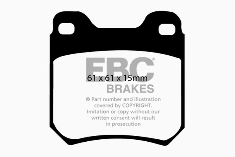 EBC 97-01 Cadillac Catera 3.0 Greenstuff Rear Brake Pads - DP2675