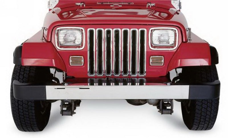 Rampage 1987-1995 Jeep Wrangler(YJ) Grille Inserts - Chrome - 7509
