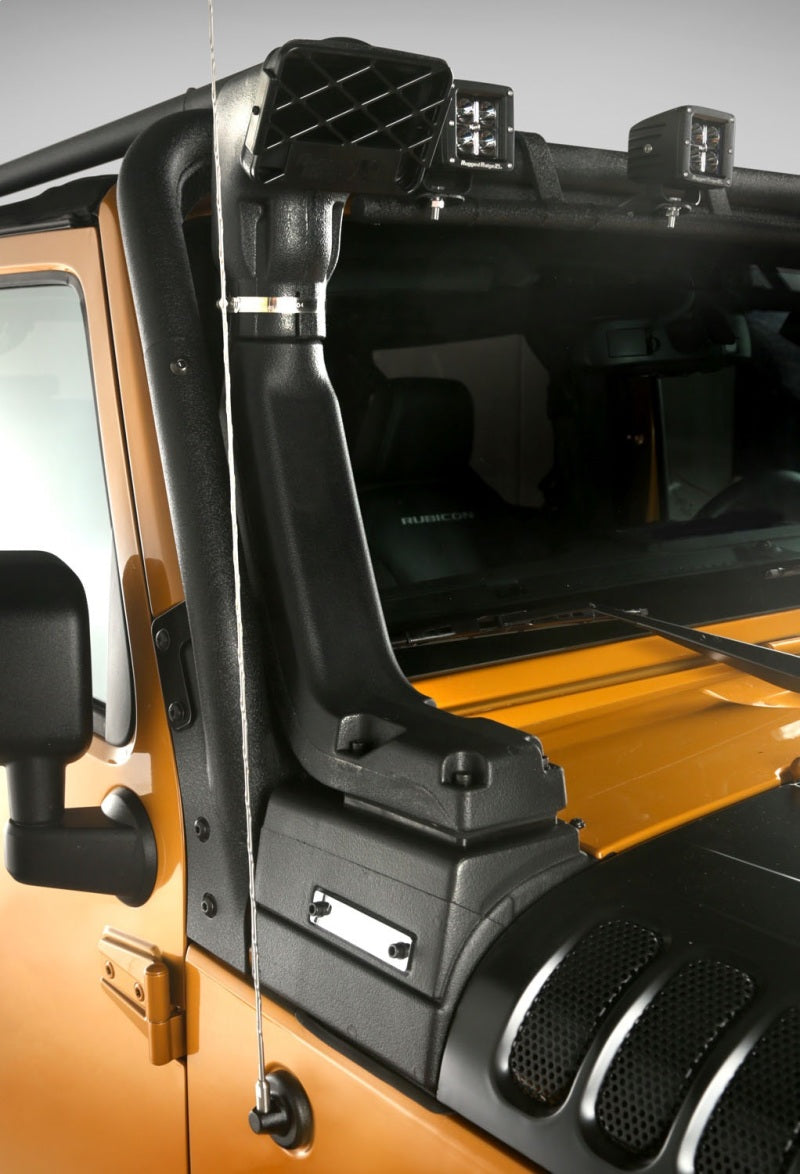 Rugged Ridge XHD Low/High Mount Snorkel System 07-18 Jeep Wrangler - 17756.20 for 2007-2018 Jeep Wrangler - installed view