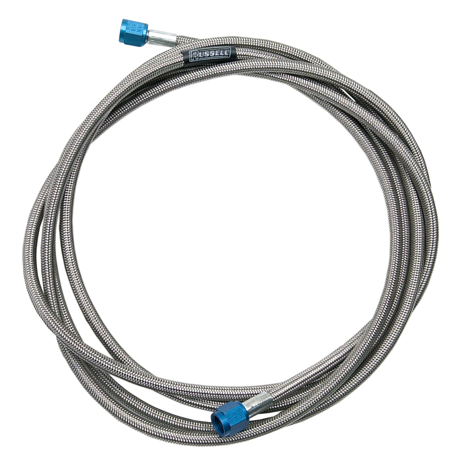 Russell Performance -3 AN x 1/8in NPT 12in Pre-Made Nitrous and Fuel Line - 658050 - front view