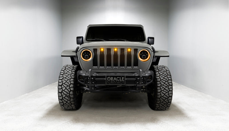 Oracle Jeep Wrangler JL/Gladiator JT 7in. High Powered LED Headlights (Pair) - Dynamic SEE WARRANTY - 5769J-332
