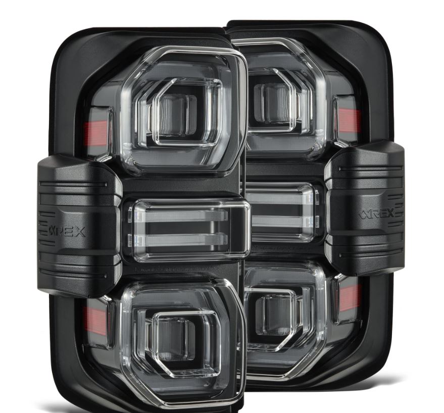 AlphaRex 21-24 Ford Bronco (Excl. Raptor) Nova-Series LED Tail Lights - Black - 659010