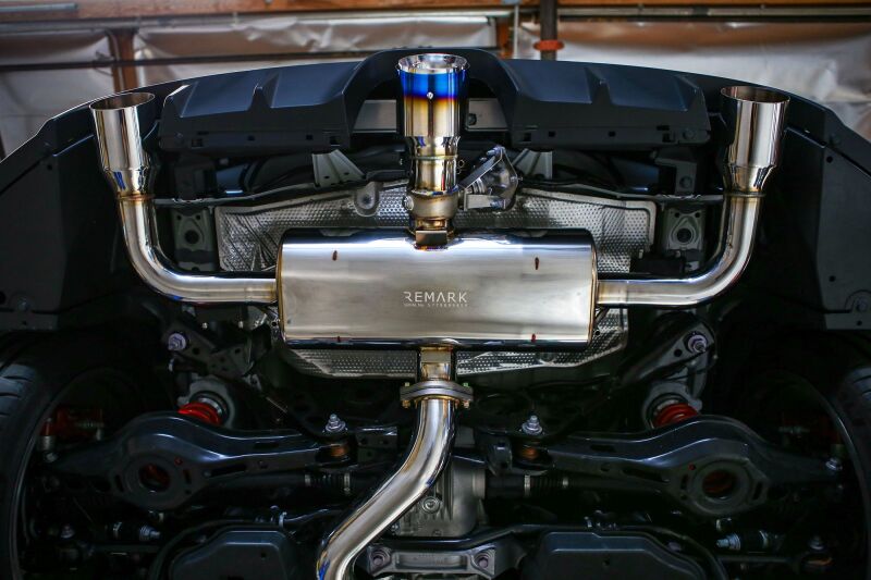 Remark 2023+ Toyota GR Corolla Elite Spec Cat-Back Exhaust w/ Outer Polished &amp; Center Burned TI Tips