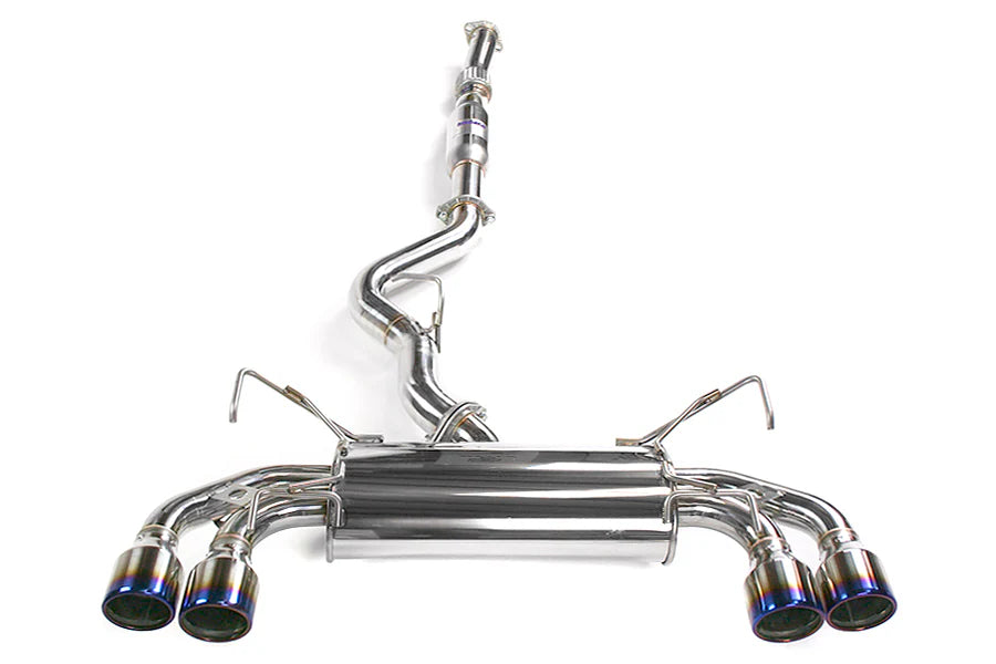 Invidia 08-11 STi Hatch / 11 WRX Hatch Dual Q300 Titanium Tip Cat-back Exhaust