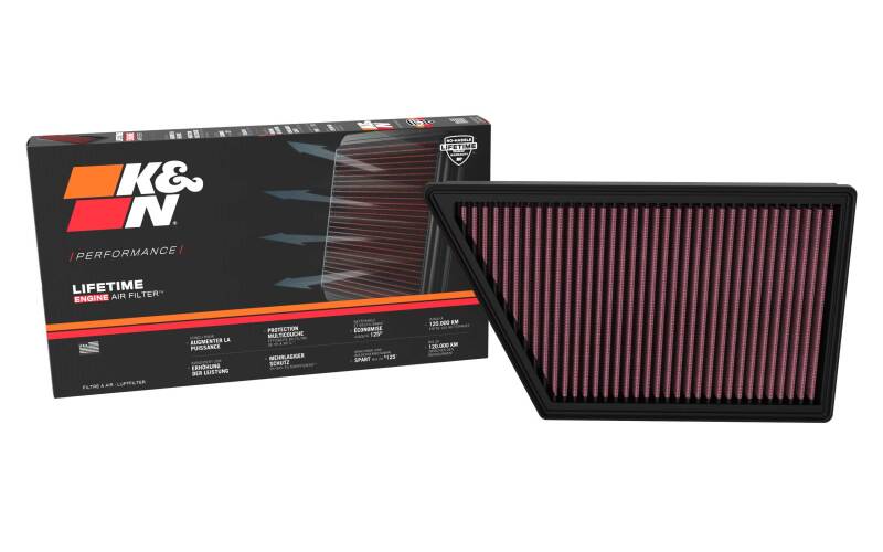 K&amp;N 23-24 Ford Ranger/Everest 2.0L L4 Diesel  Drop-In Air Filter - 33-3185
