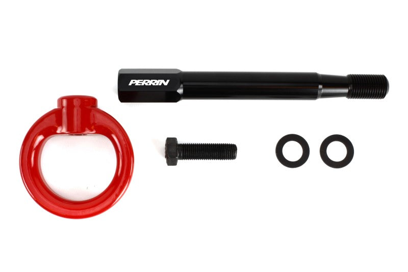 Perrin 22+ Subaru WRX / 18-21 Crosstrek / 14-21 Forester Tow Hook Kit (Front) - Red - PSP-BDY-237RD