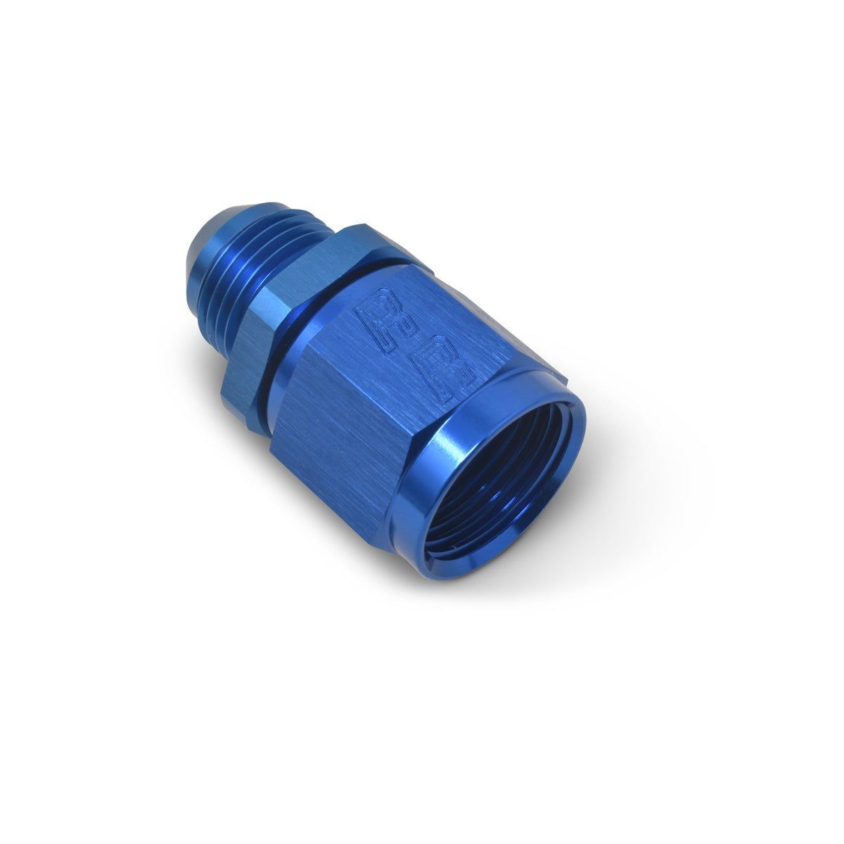 Russell Performance -10 AN Female to -8 AN to Male B-Nut Reducer (Blue) - 660030