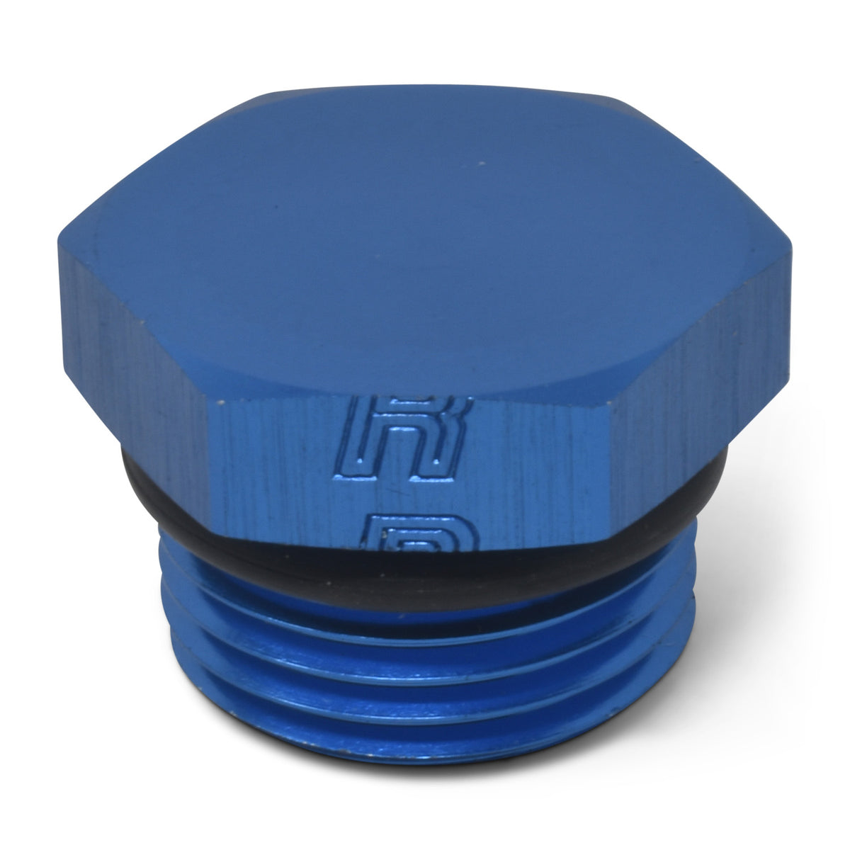 Russell Performance -8 AN Straight Thread Plug (Blue) - 660280