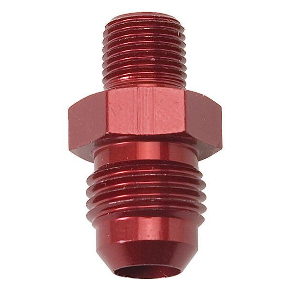 Russell Performance -6 AN MALE X 1/8in NPT MALE (Red) - 660454 - front view