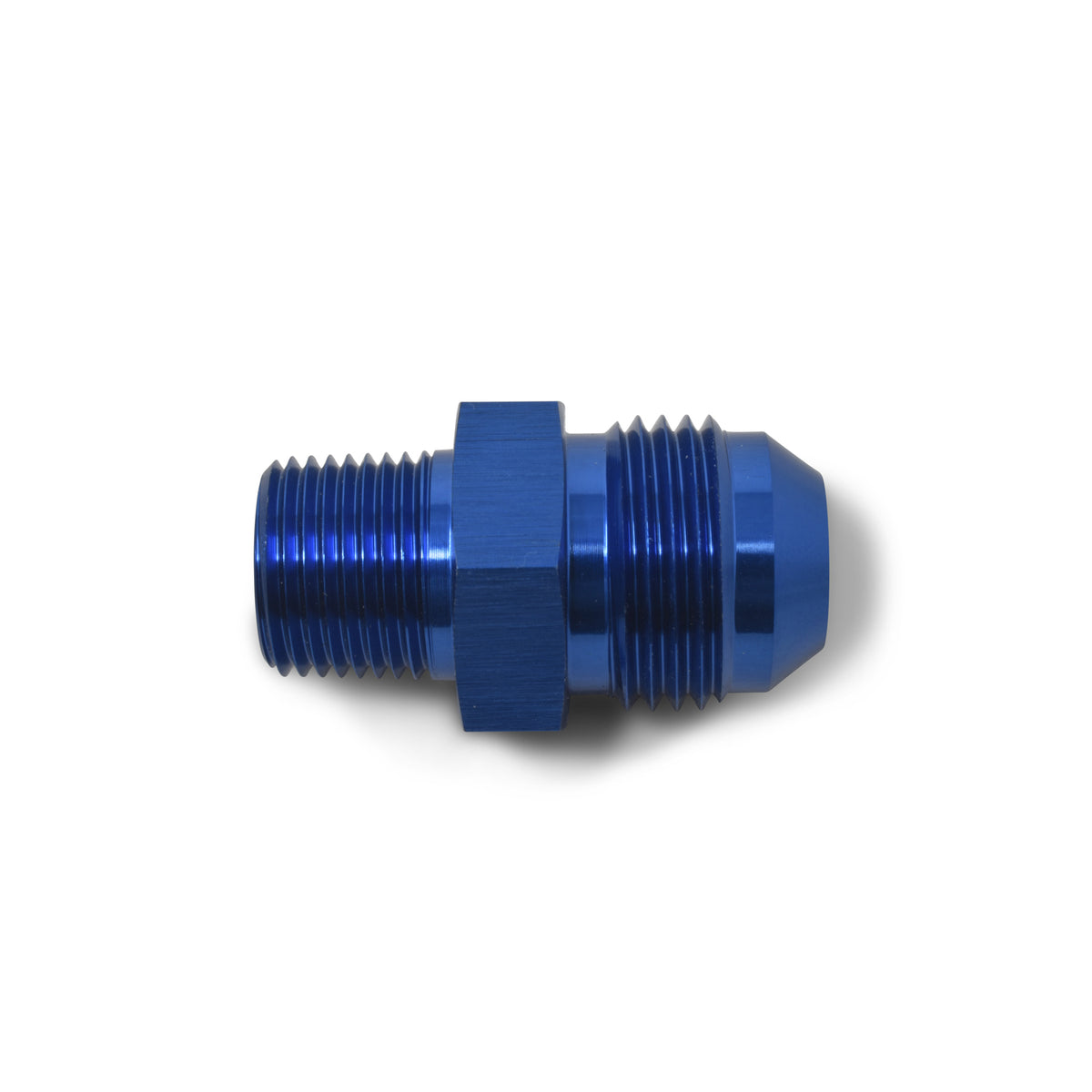 Russell Performance -6 AN to 3/8in NPT Straight Flare to Pipe (Blue) - 660460