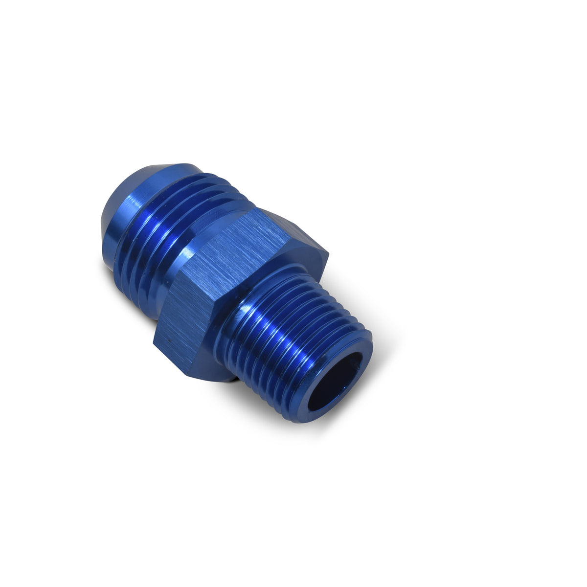 Russell Performance -6 AN to 3/8in NPT Straight Flare to Pipe (Blue) - 660460