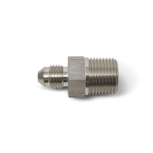 Russell Performance -8 AN to 1/2in NPT Straight Flare to Pipe (Endura) - 660491 - front view