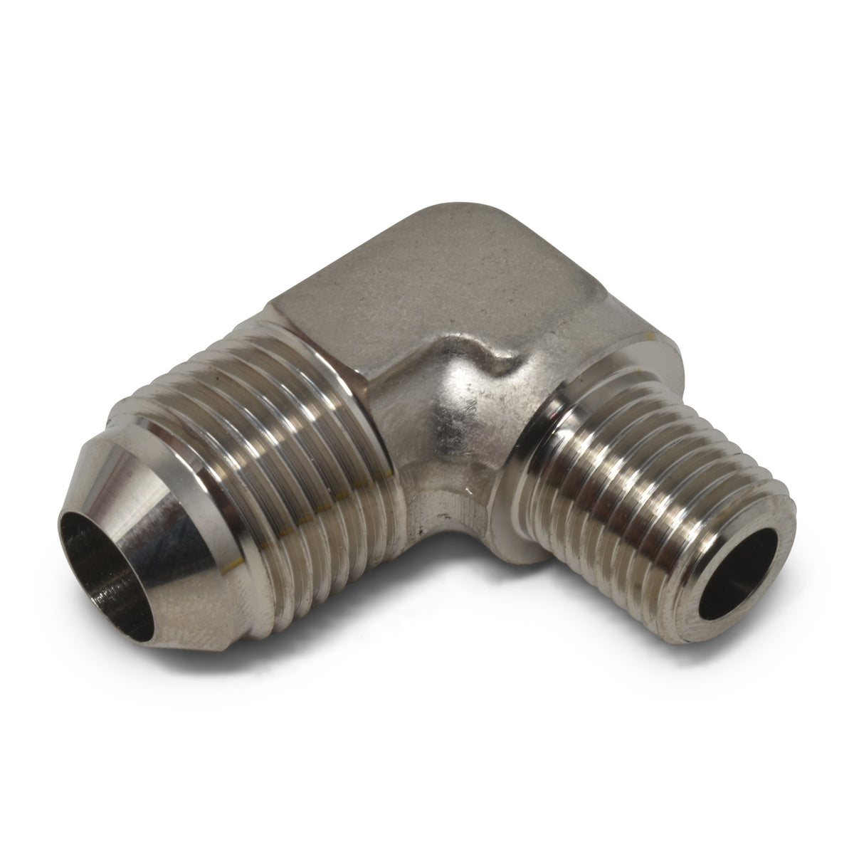 Russell Performance -12 AN to 1/2in NPT 90 Degree Flare to Pipe Adapter (Endura) - 660901