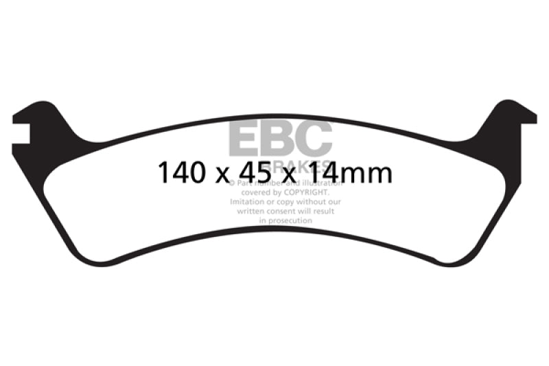 EBC 95-98 Ford Windstar 3.0 Ultimax2 Rear Brake Pads - UD664