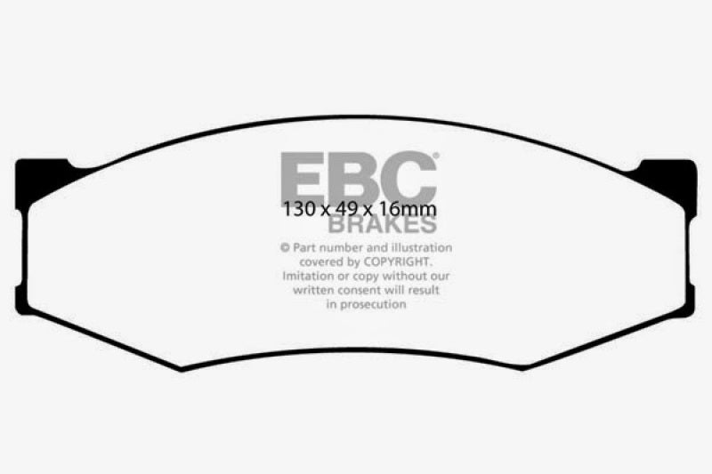 EBC 89-97 Nissan Pick-up 4 Cyl Greenstuff Front Brake Pads - DP6538