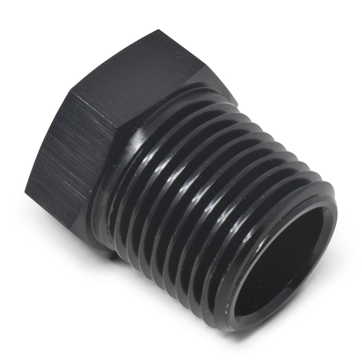 Russell Performance 1/2in Male to 3/8in Female Pipe Bushing Reducer (Black) - 661583