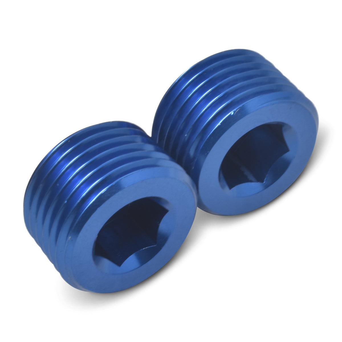 Russell Performance 1/8in Allen Socket Pipe Plug (Blue) - 662030