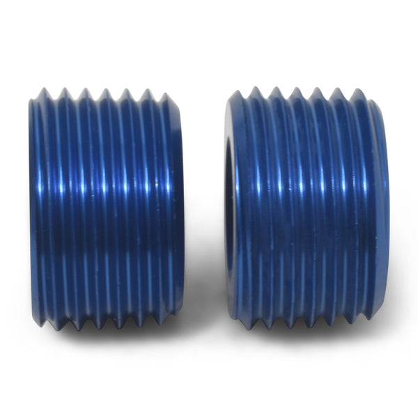 Russell Performance 1/2in Allen Socket Pipe Plug (Blue) - 662060 - front view